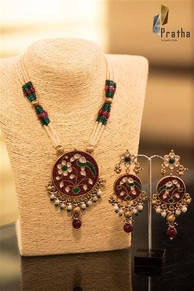 Jewelry Set Silver Jewelry Necklace for Women Indian Set Gift for Girls  Silver Necklace Set Bridesmaids Jewelry Necklace Kundan Set Jhumka 