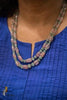 Turmoline & Emerald Mala | Designer Silver Necklace | Handcrafted Silver Jewellery For Women By Pratha - Jewellery Studio