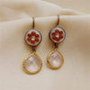 Crystal Kundan Work Earrings | Designer Silver Earrings | Handcrafted Silver Jewellery For Women By Pratha - Jewellery Studio