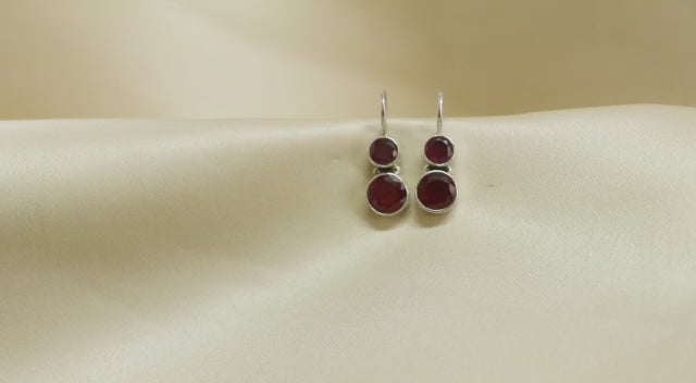 Cute Ruby Earrings