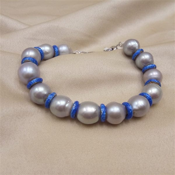 Silver Bracelet | Pearl Bracelet | Handcrafted Silver Jewellery For Women By Pratha - Jewellery Studio