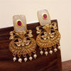 Designer Silver Earrings | Rose Quartz Chandbali | Handcrafted Silver Jewellery For Women By Pratha - Jewellery Studio