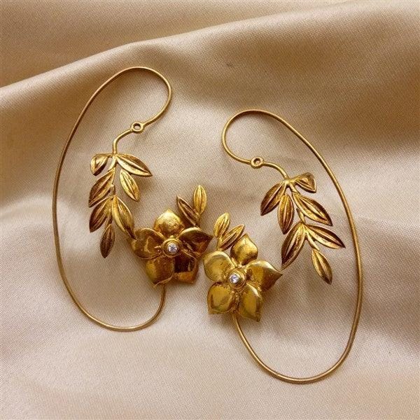 Floral Earcuff freeshipping - Pratha - Jewellery Studio
