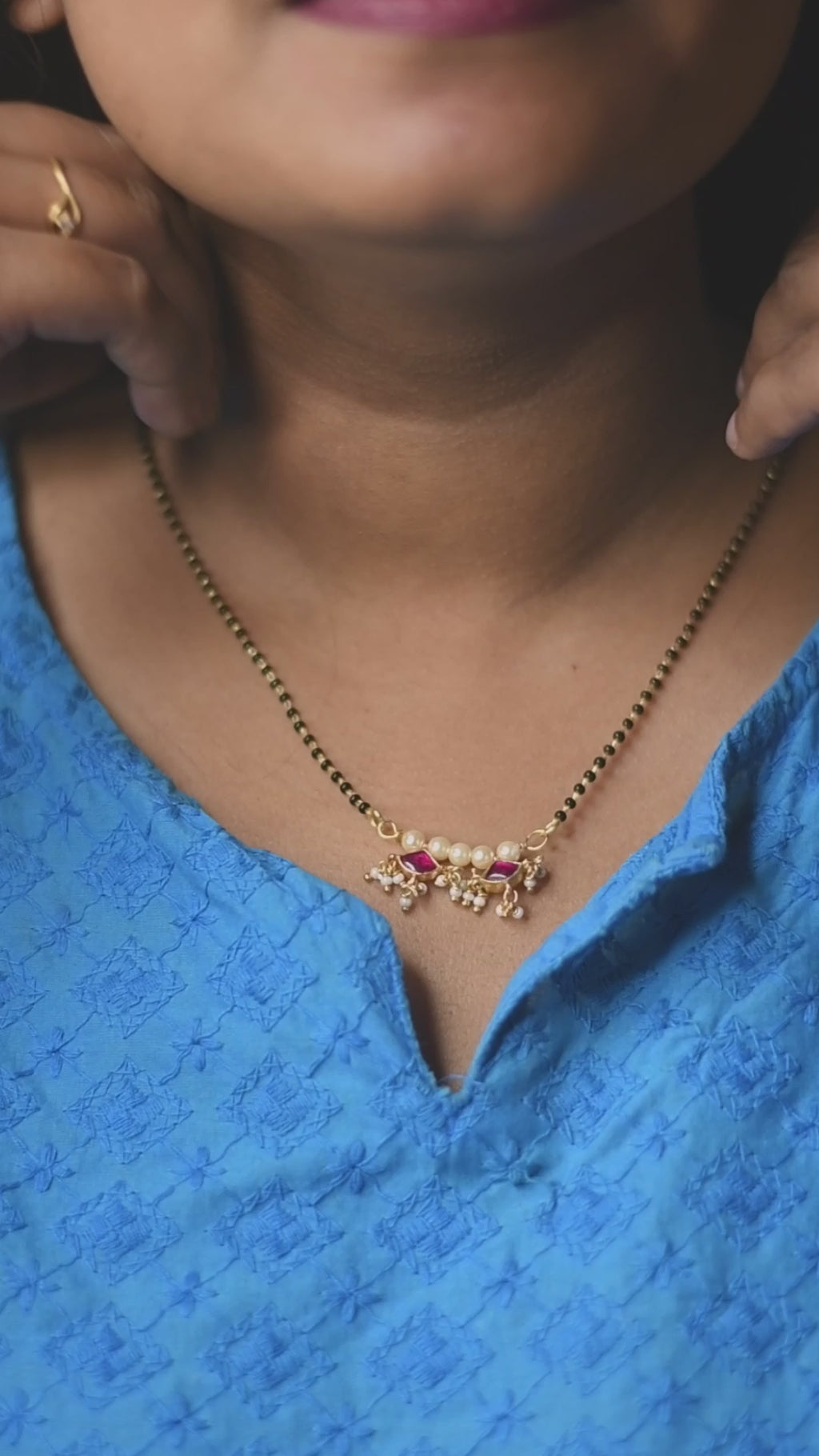 Kundan Triangle Mangalsutra