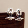 Taveez Earrings | Designer Silver Earrings | Handcrafted Silver Jewellery For Women By Pratha - Jewellery Studio