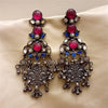Tribal long Earrings | Designer Silver Earrings | Handcrafted Silver Jewellery For Women By Pratha - Jewellery Studio