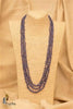 Tanzanite 3 Line Mala | Designer Necklace | Handcrafted Silver Jewellery For Women By Pratha - Jewellery Studio