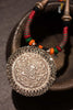 Theard work Ganesha silver neckpiece freeshipping - Pratha - Jewellery Studio