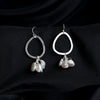 Clustered Pearl Hook Earrings