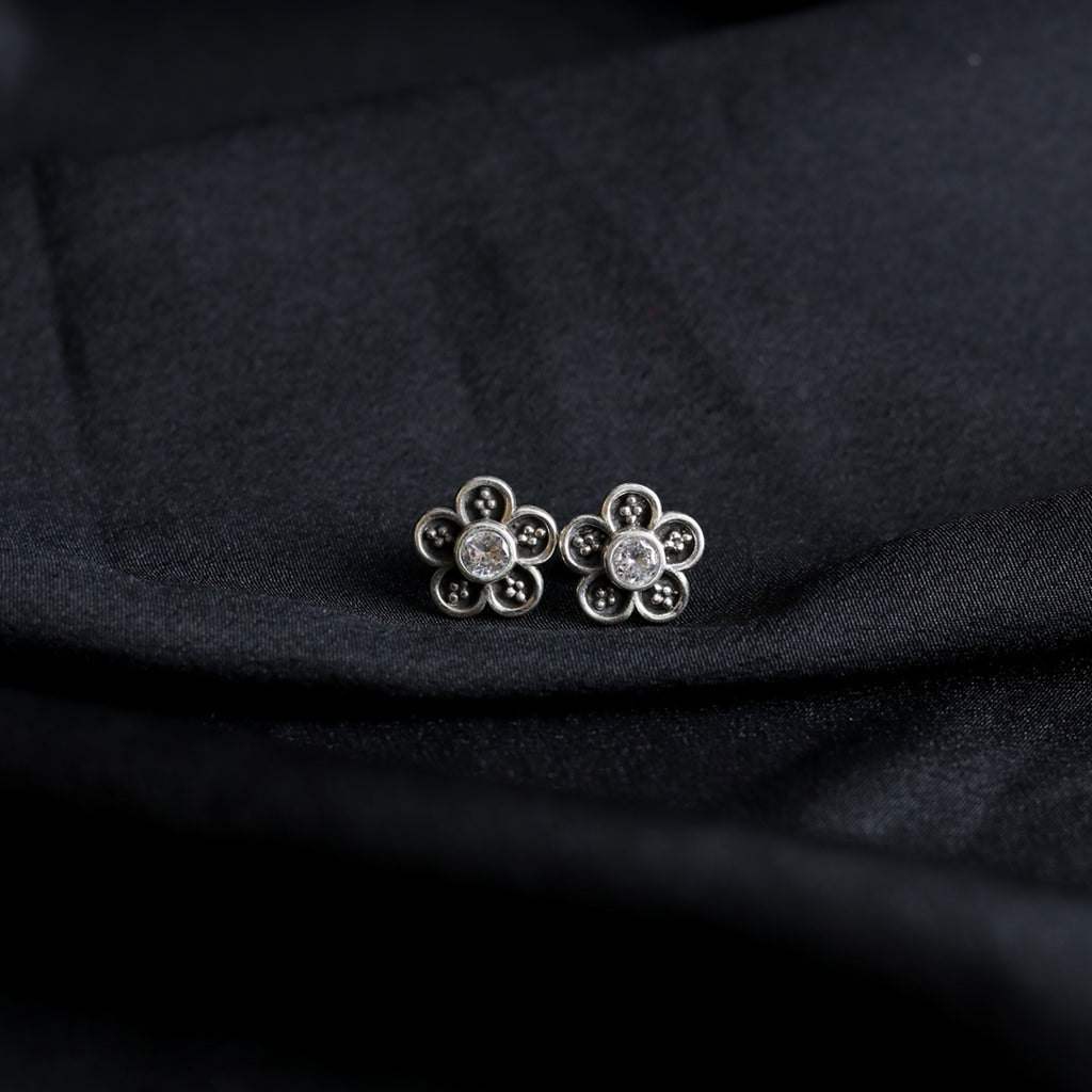 Floral Zircon Studds