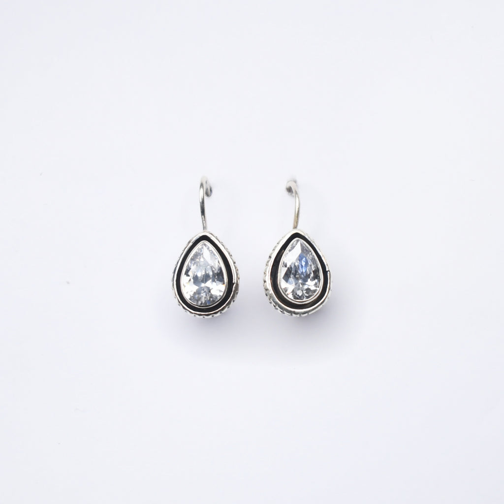 Drop Shape Zircon Hooks