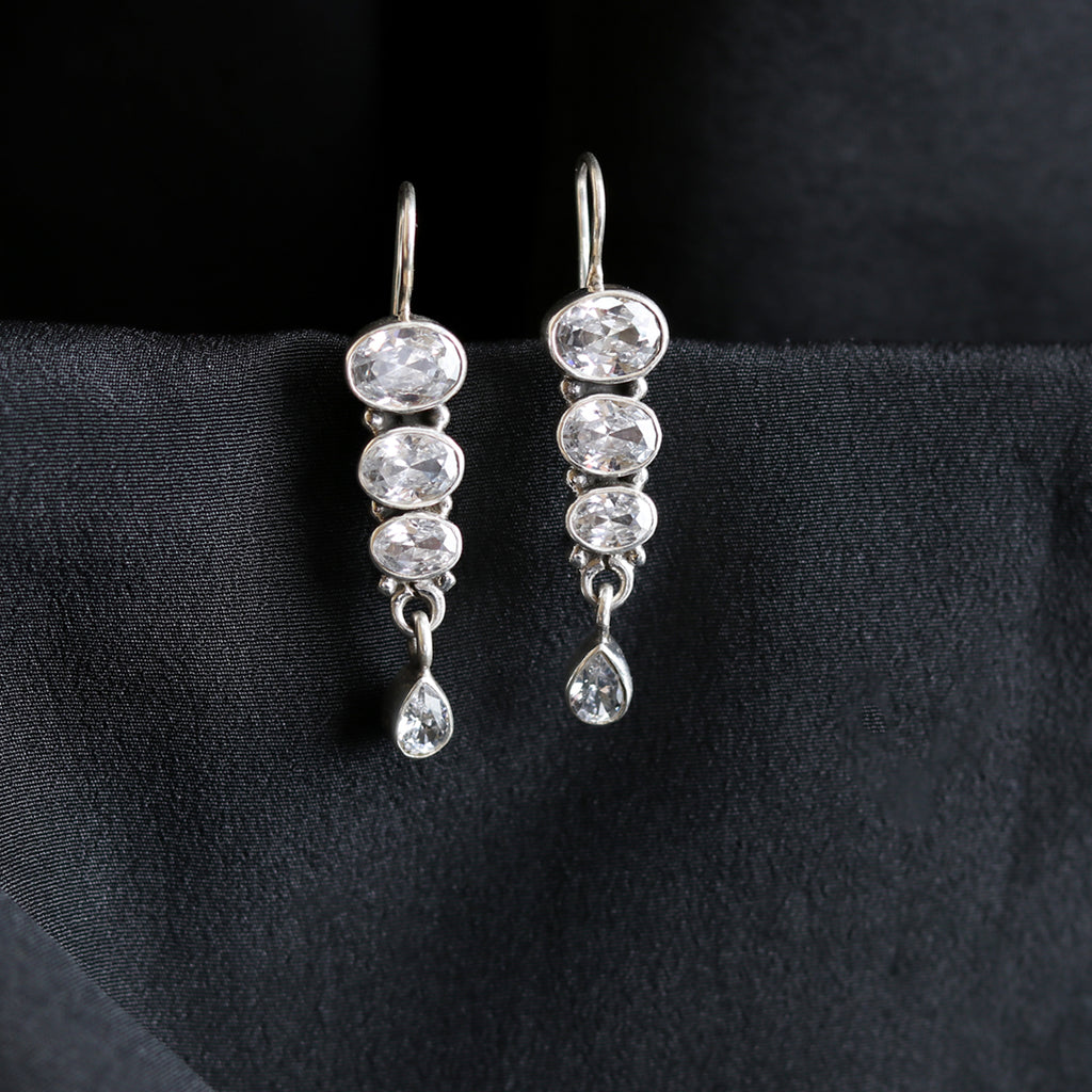 Stacked Zircon Earrings