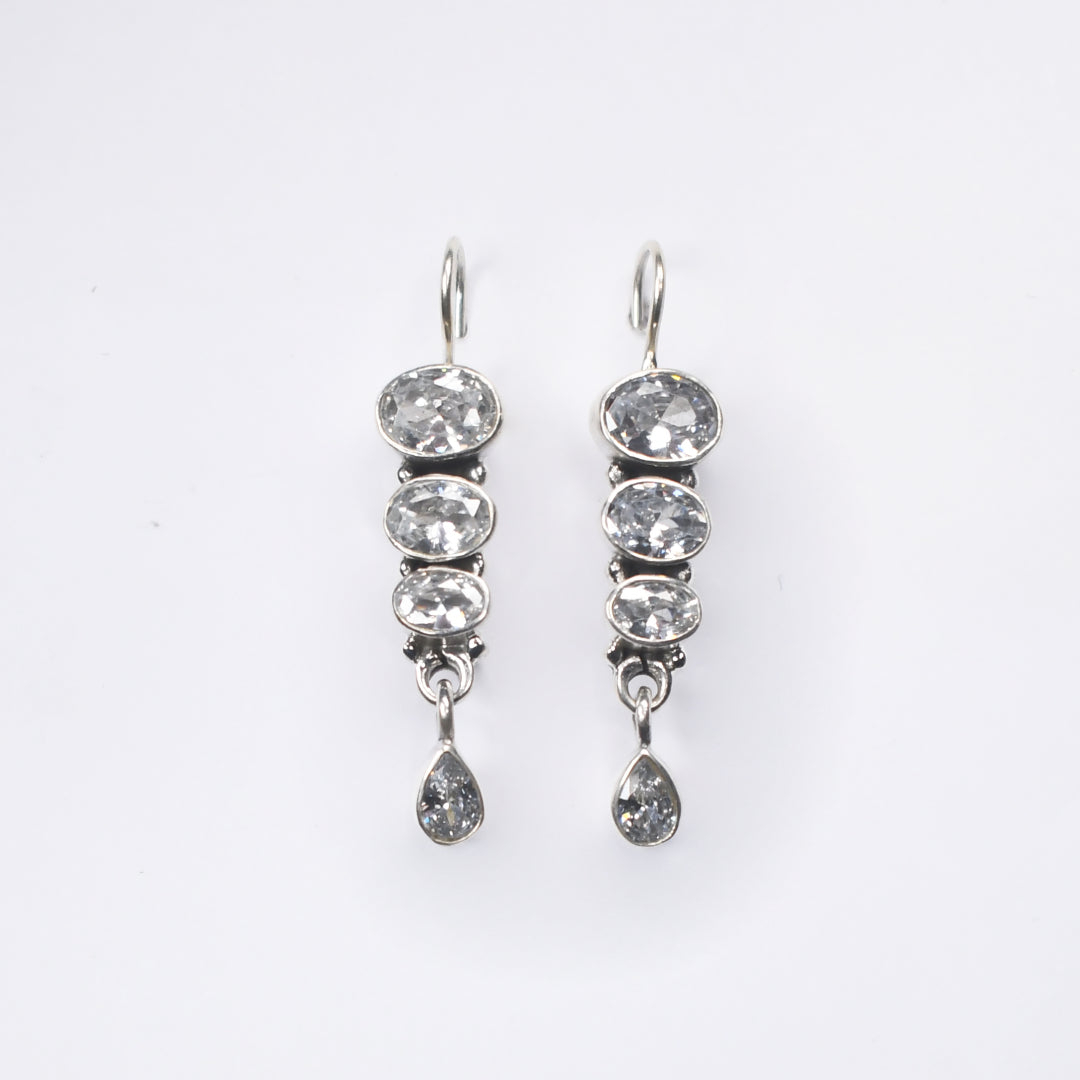 Stacked Zircon Earrings