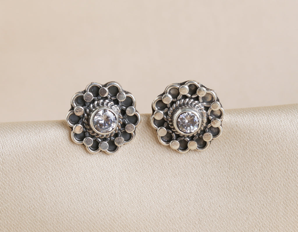 Floral Zircon Studds
