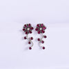 Floral Ruby Earrings