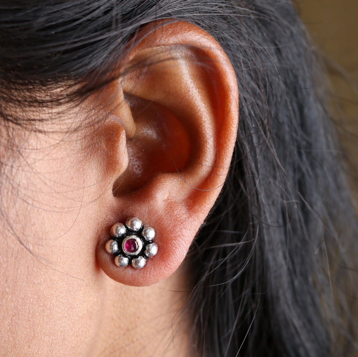 Ruby Kudi Studs