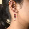 Stacked Hydro Ruby Earrings