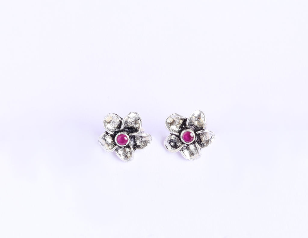 Floral Ruby Studds