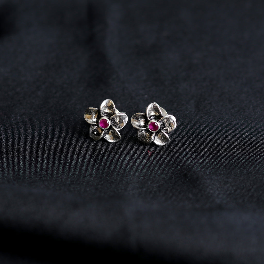 Floral Ruby Studds