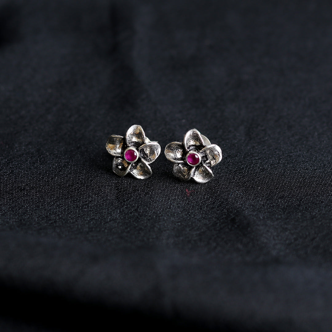 Floral Ruby Studds