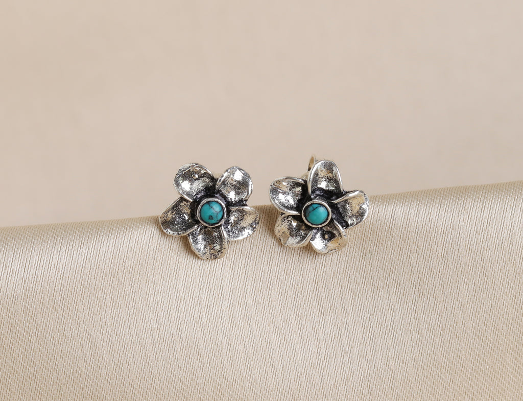 Floral Turquoise Studds