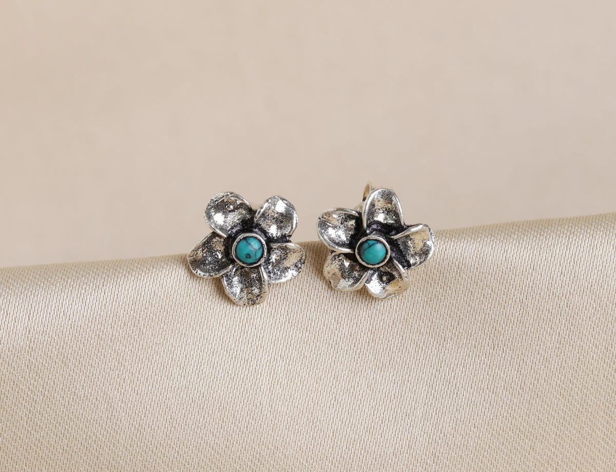 Floral Turquoise Studds