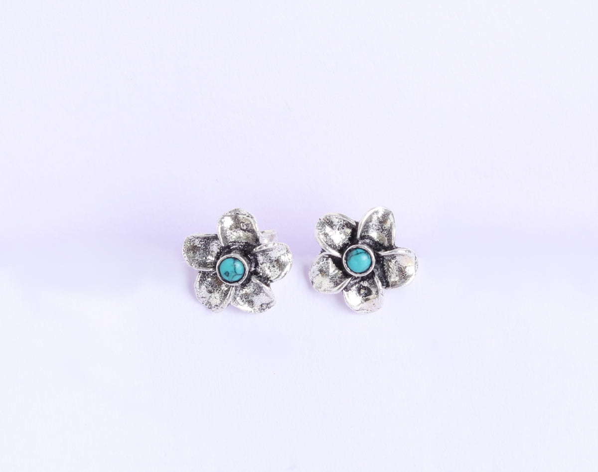 Floral Turquoise Studds