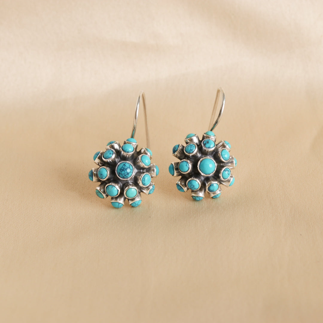 Spike Hydro Turquoise Earrings
