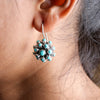 Spike Hydro Turquoise Earrings