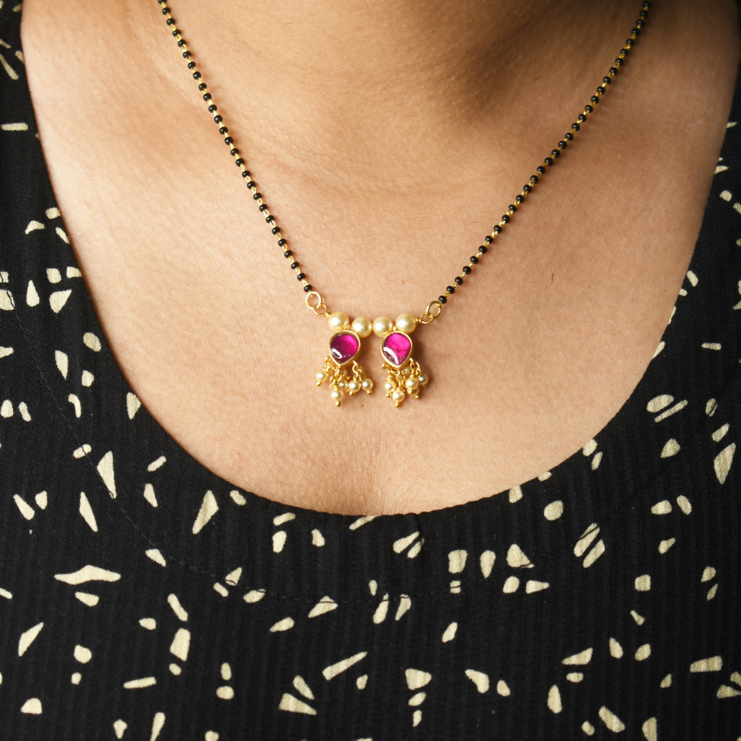 kundan Drop Mangalsutra
