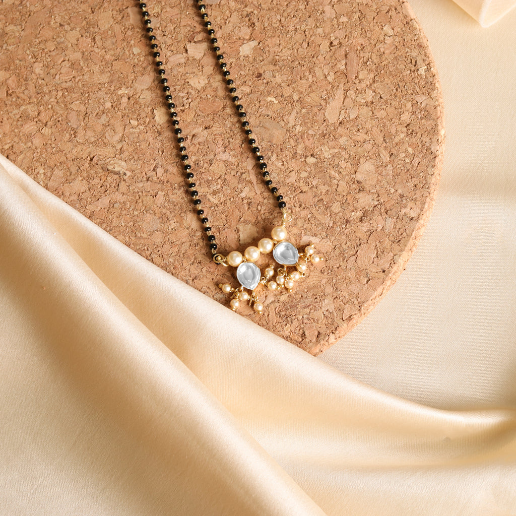 Kundan Clear Drop Mangalsutra