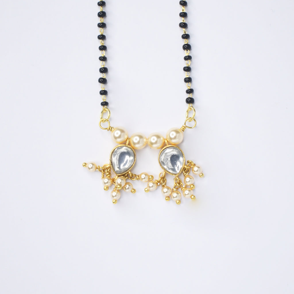 Kundan Clear Drop Mangalsutra