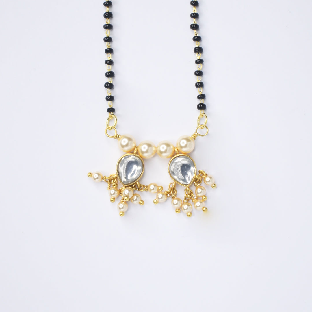 Kundan Clear Drop Mangalsutra