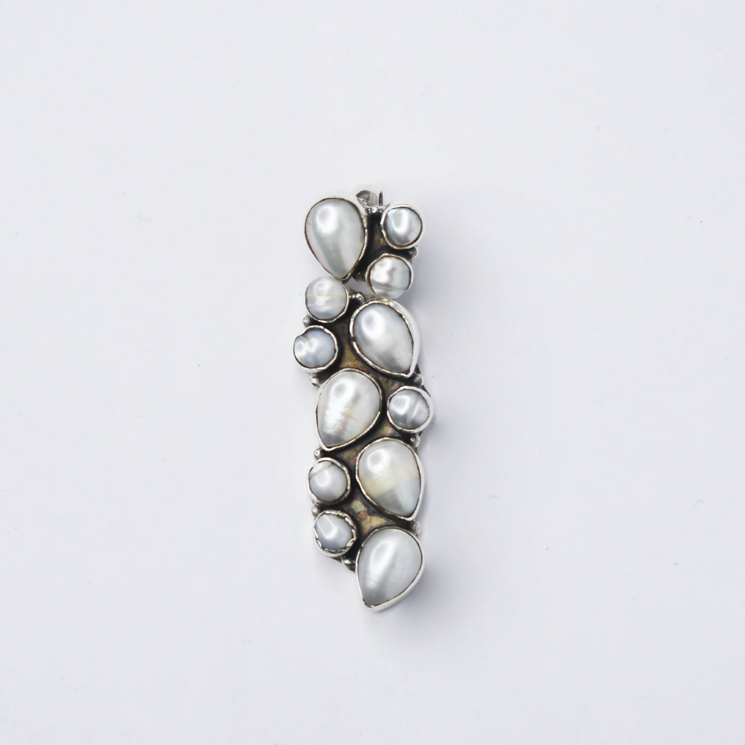Abstract Pearl Pendant