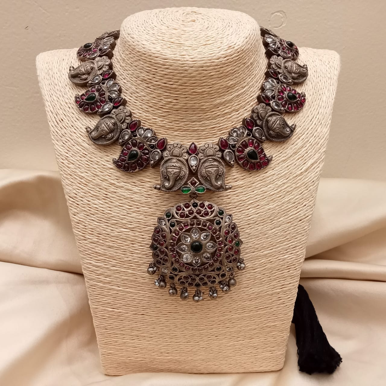 Antique Silver Choker Necklace - Horizon Beads