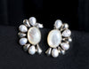 Semicircular Pearl Earrings