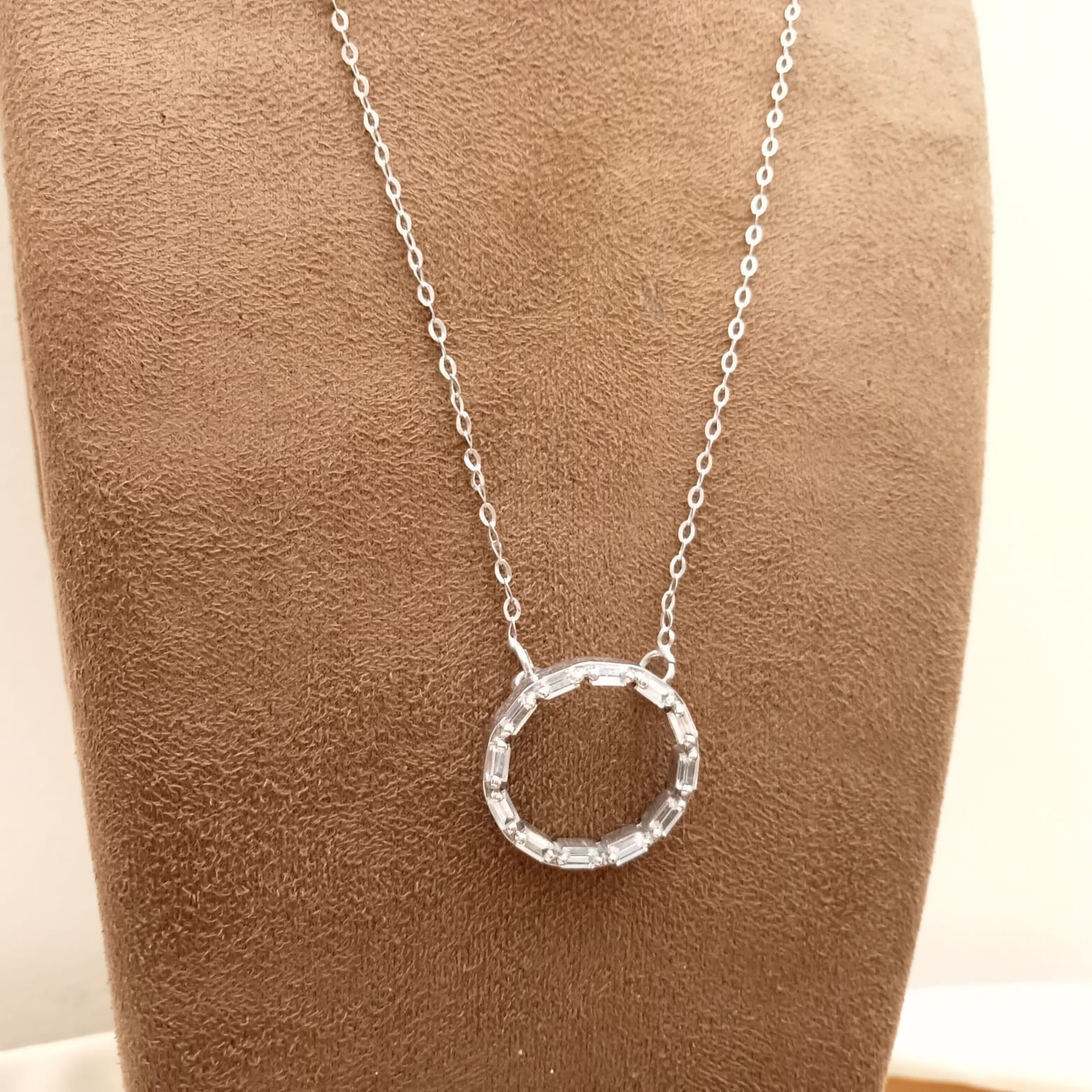 Baguette Pendant With Chain