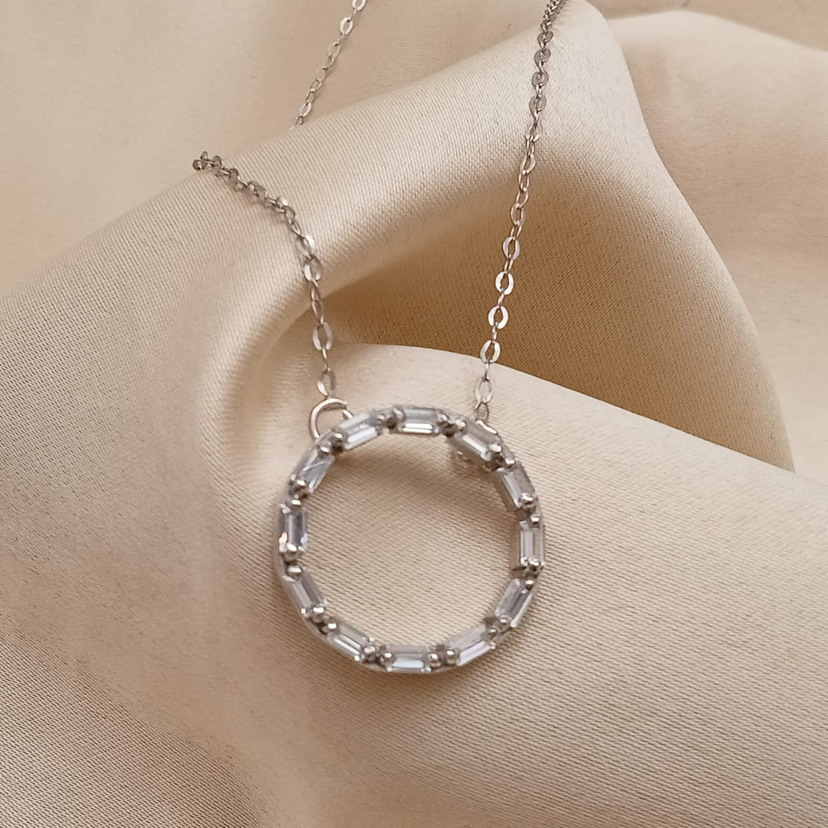 Baguette Pendant With Chain