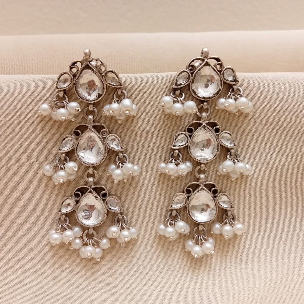 Kundan Pearl Earrings