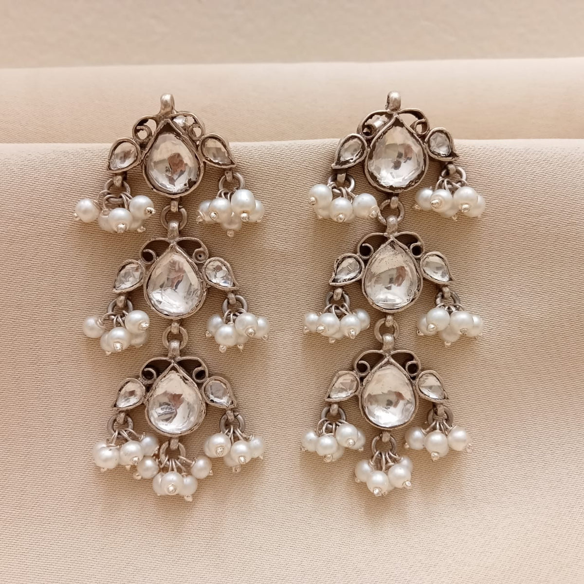 Kundan Pearl Earrings