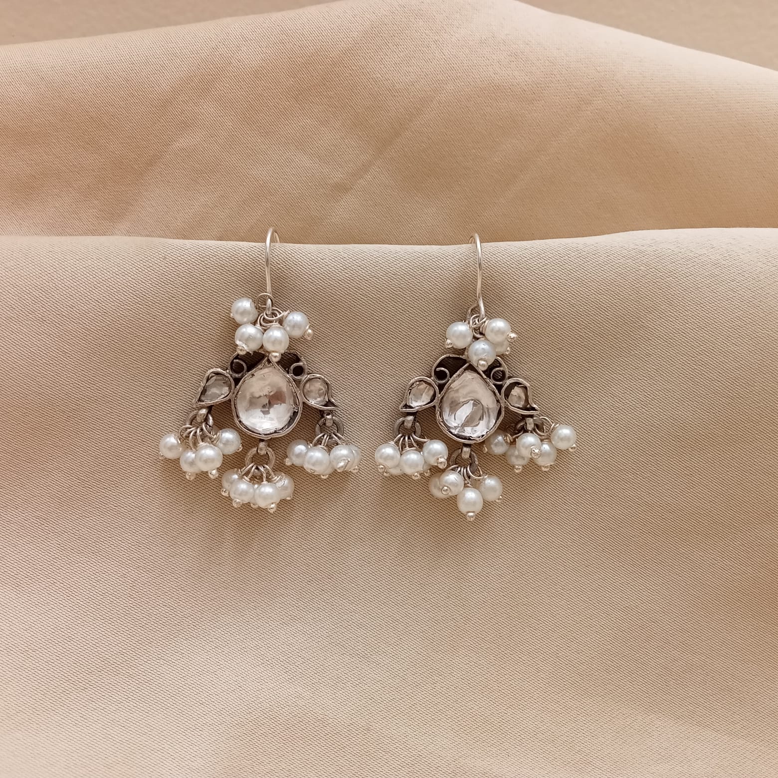Kundan Pearl Earrings