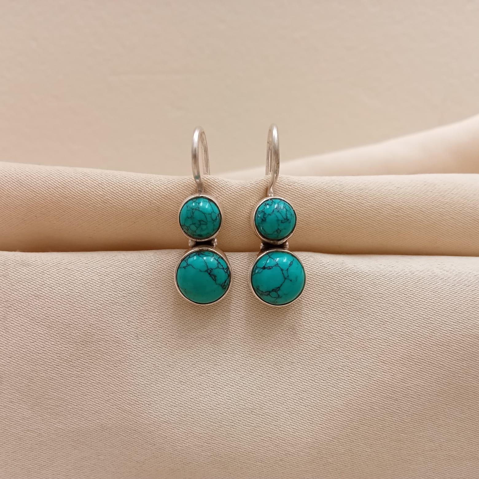 Cute Hydro Turquoise Earrings