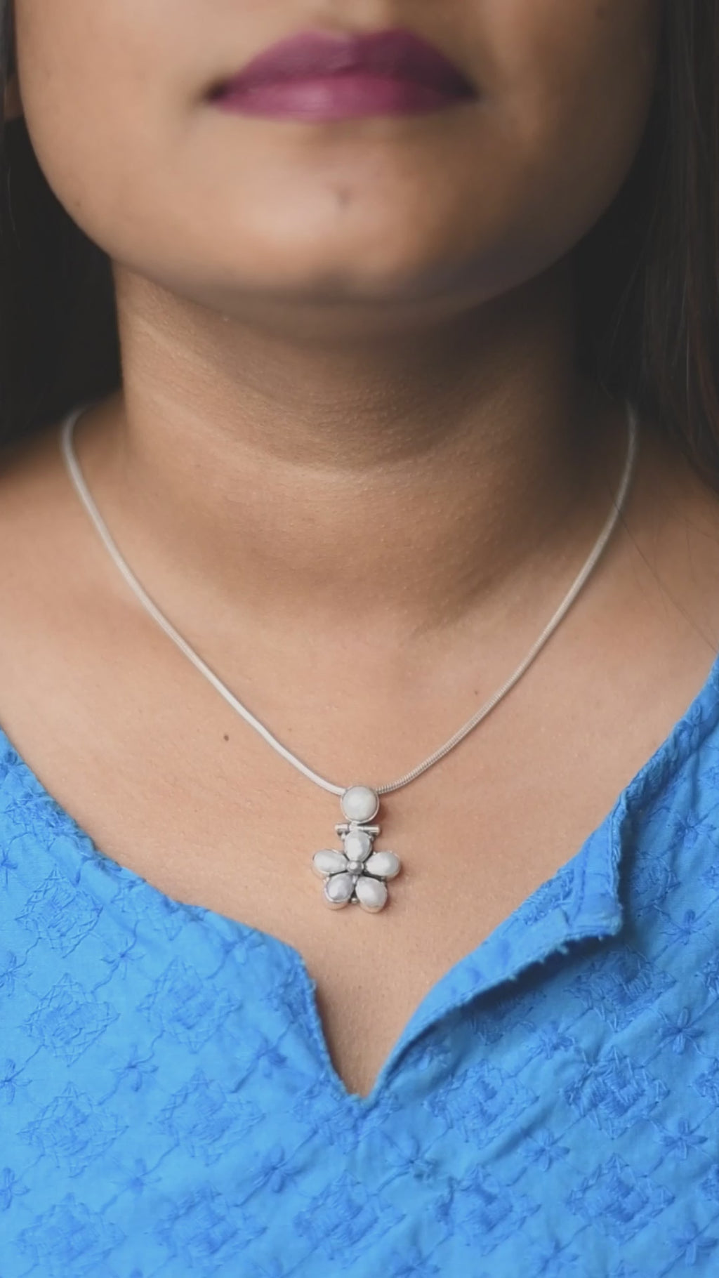 Floral Pearl Pendant